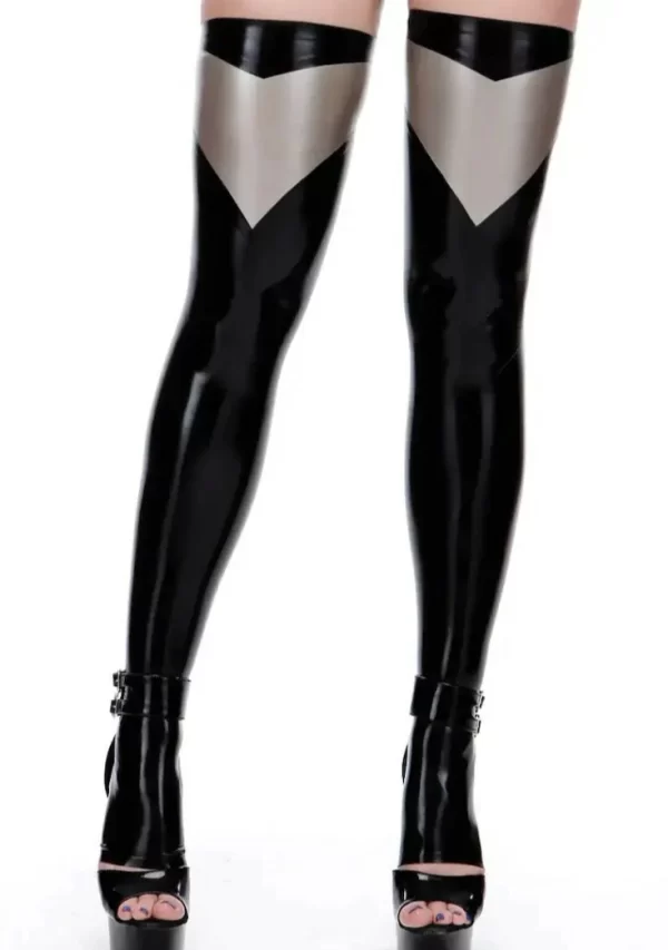 Morgana Toeless Latex Stockings