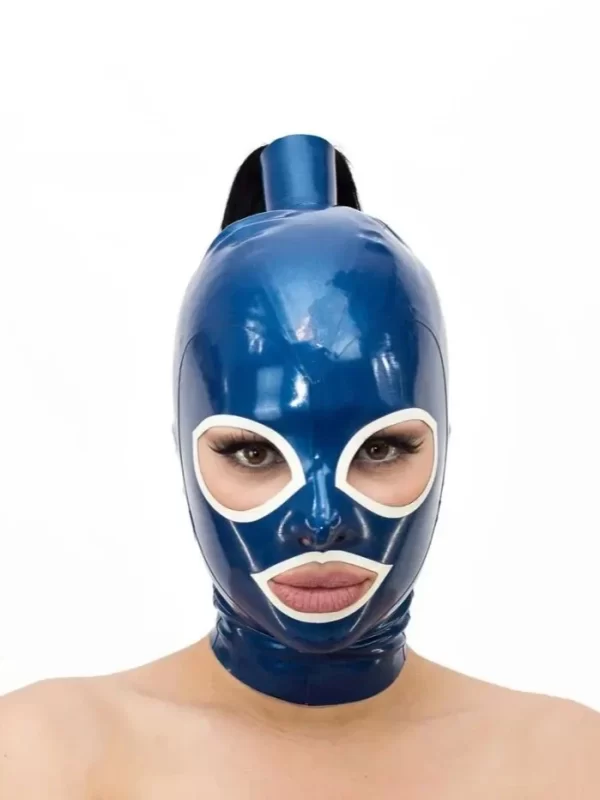 Latex Hood with Ponytail