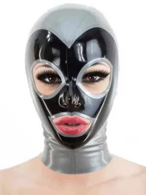 Latex Hood with Trim Eyes ?C single color with zipper