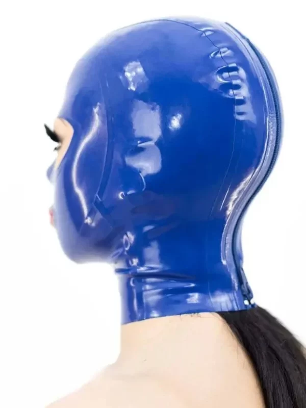 Latex Hood with Trim Eyes ?C single color with zipper