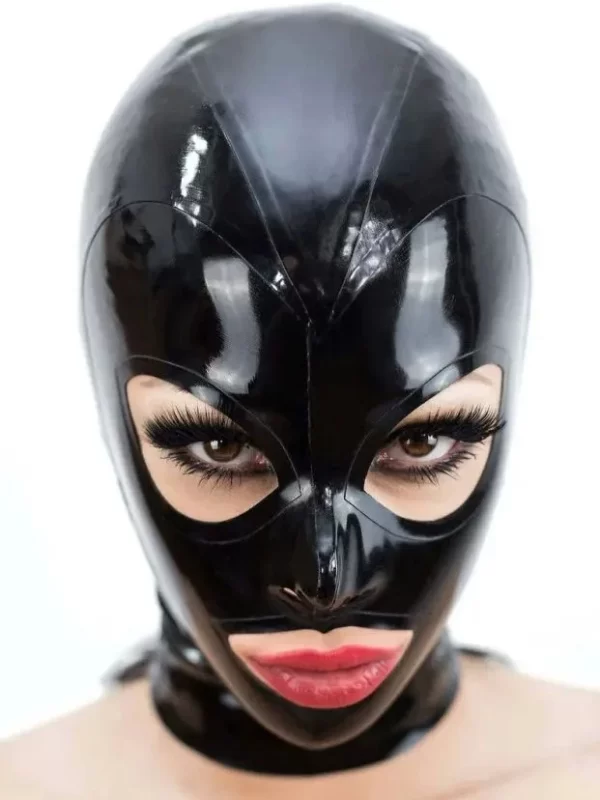 Latex Hood with Trim Eyes ?C single color with zipper