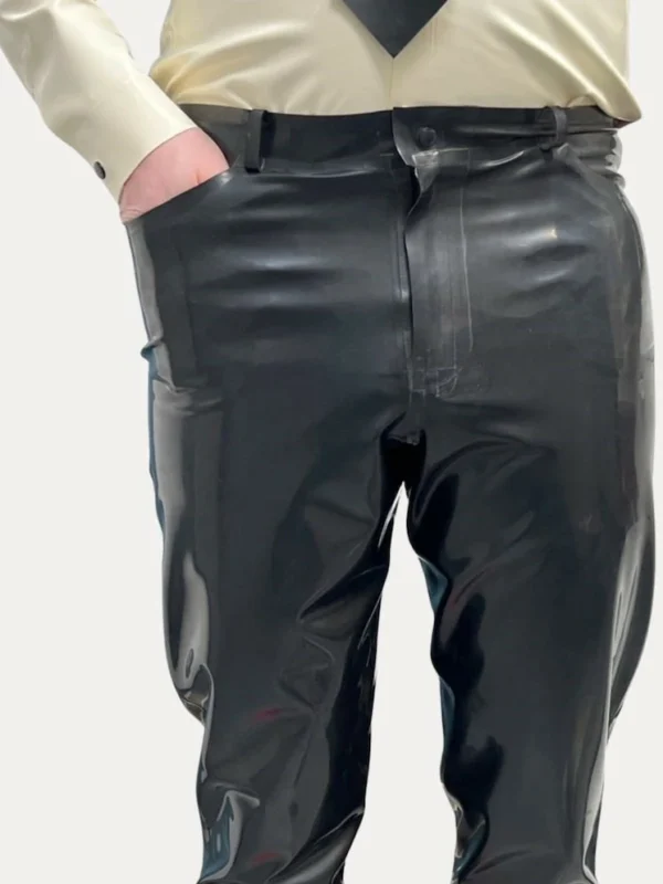 Latex Black Trousers