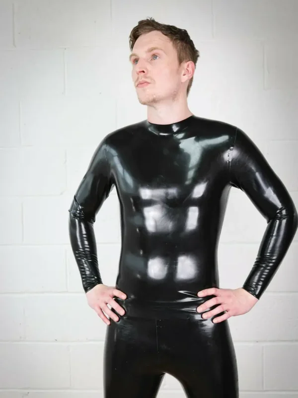 Mens Latex Long Sleeve T Shirt