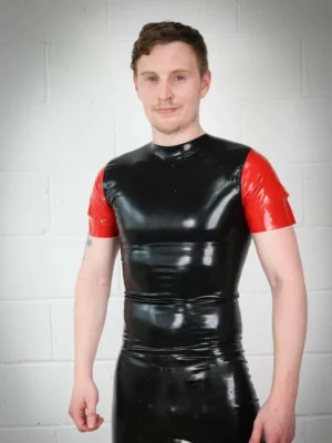 Mens Latex Long Sleeve T Shirt