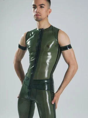 Men's Flames Latex Shirt