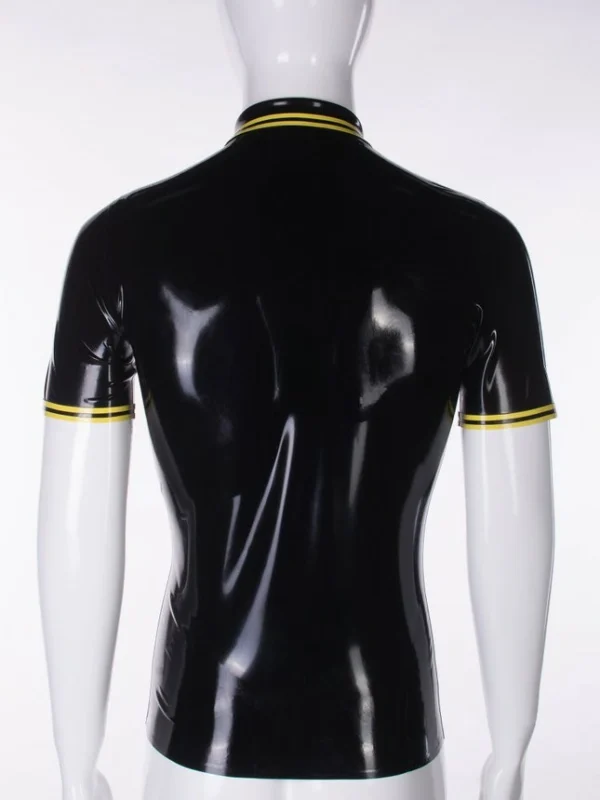 Latex Black shirt with contrast