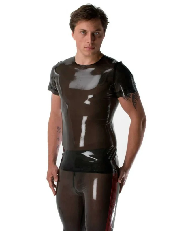 Yellow Men's T-Latex Shirt (Short Sleeves)