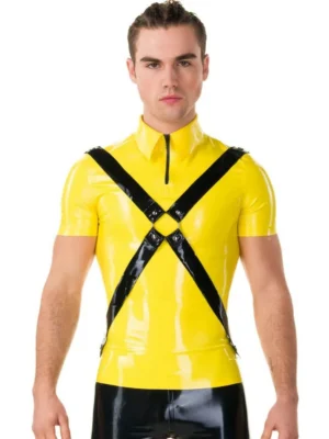 X Harness Latex Top