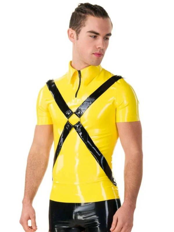 X Harness Latex Top