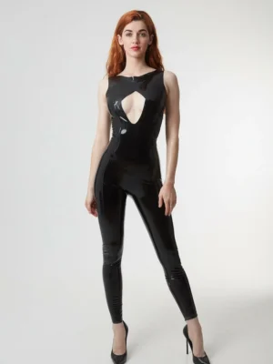 Back to Basics Latex Halter Jumpsuit