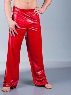 Latex Red Lounge Pants