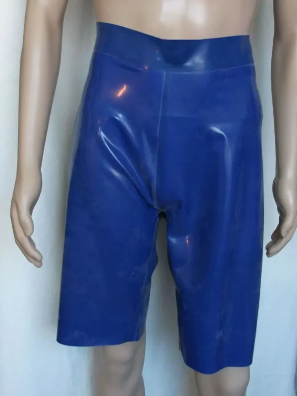 Latex two-tone shorts men