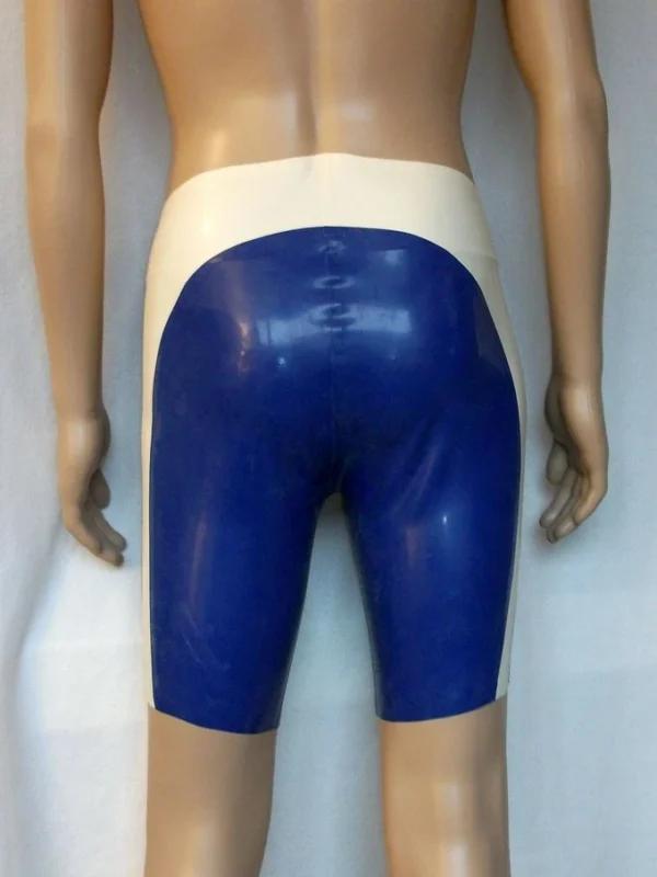 Latex two-tone chlorinated swim shorts cycling men