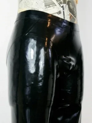 Black Classic Men's Latex Legging