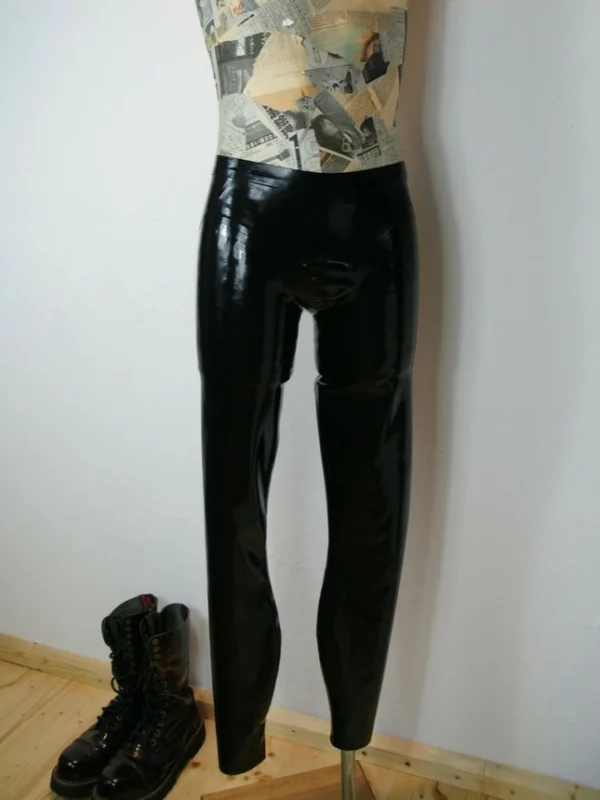 Black Classic Men's Latex Legging