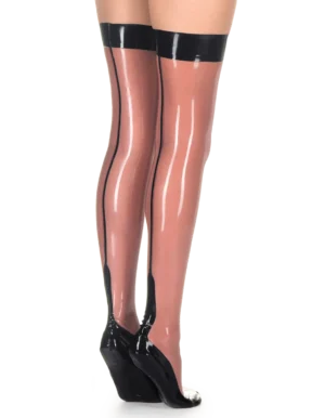 Latex Black Belladonna Tights