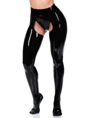 Latex Black Belladonna Tights