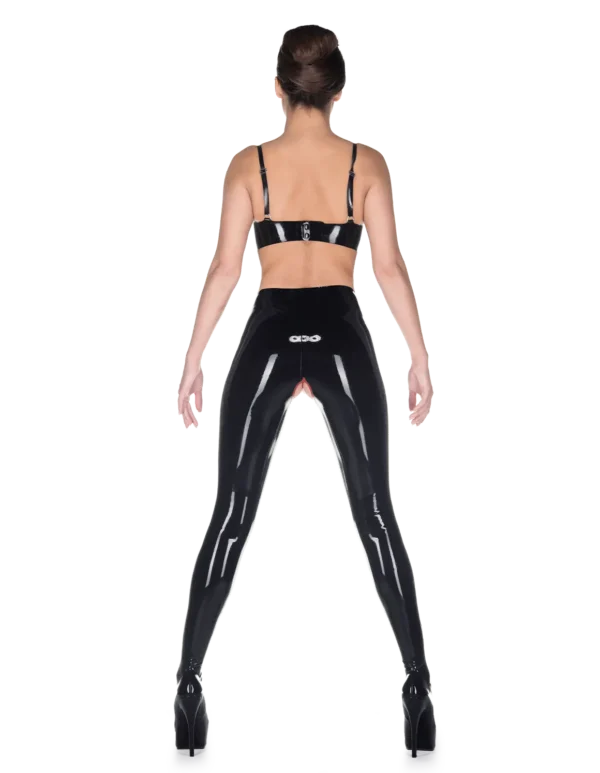 Latex Black Soft Porn Leggings