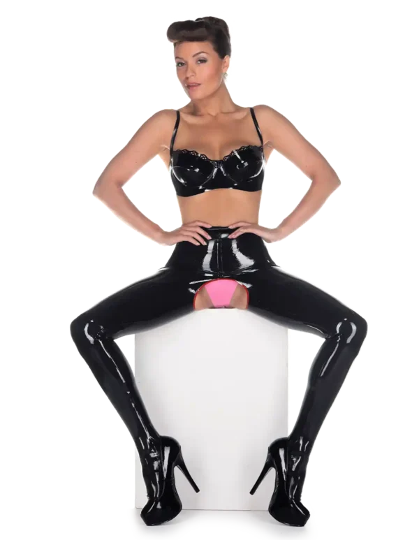 Latex Black Soft Porn Leggings