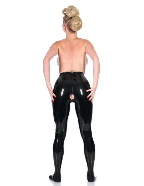 Latex Metallic Pewter Lottie Leggings