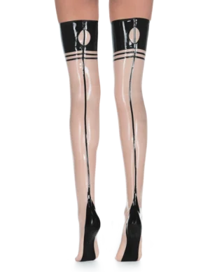 Latex Black Belladonna Tights