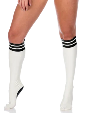 Latex Black Deco Socks