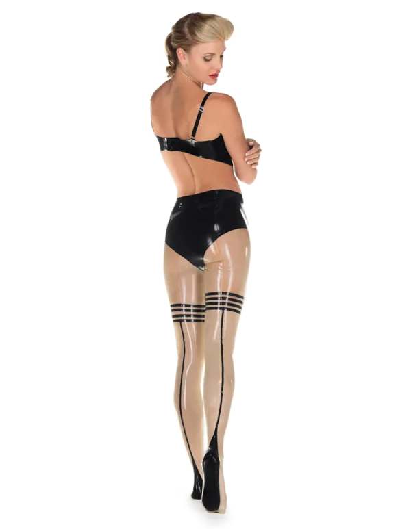 Latex Translucent Natural  Frisson Tights