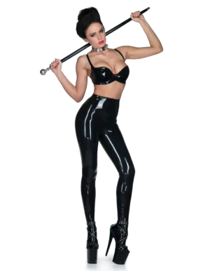 Latex Princess Leotard Leggings