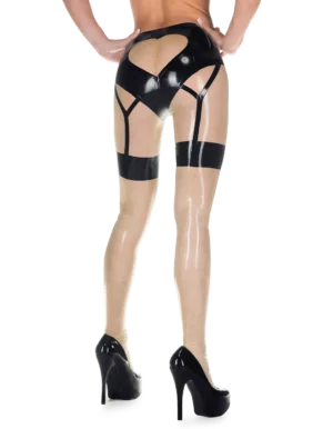 Latex Black Cabaret Stockings