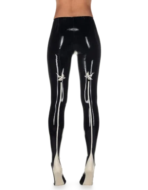 Latex Black Hirondelle Tights