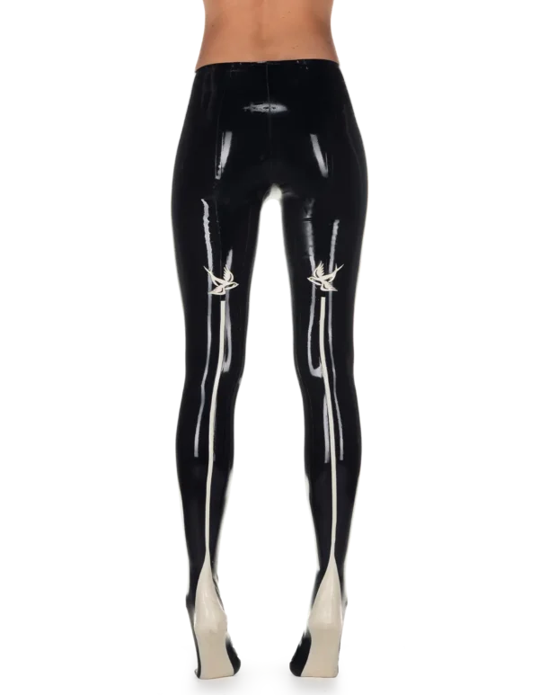 Latex Black Hirondelle Tights