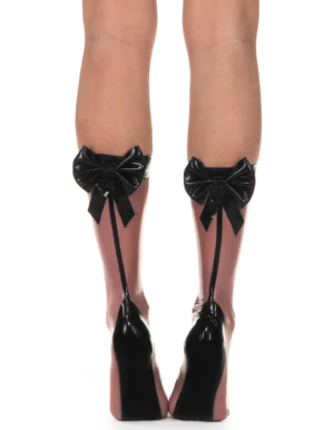 Latex Black Pamplemousse Stockings