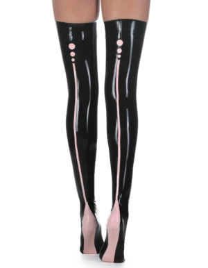 Latex Black Pamplemousse Stockings