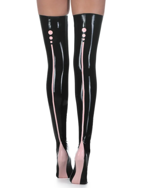 Latex Black Pamplemousse Stockings