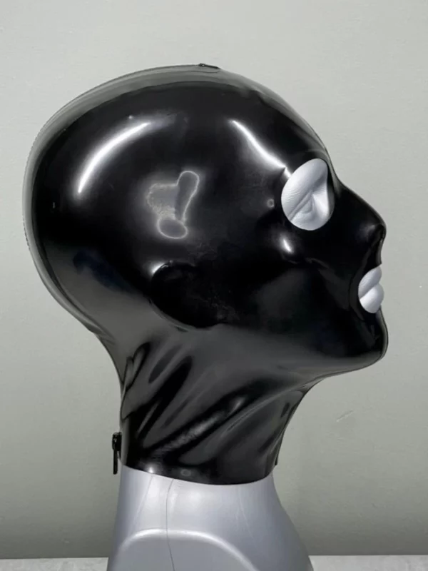 Men's 3-Panel Latex Hood with Open Eyes & Mouth