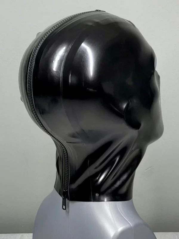 Men's 3-Panel Latex Hood with Open Eyes & Mouth