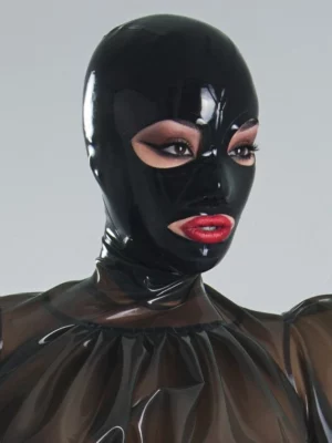 Black Asha latex hood