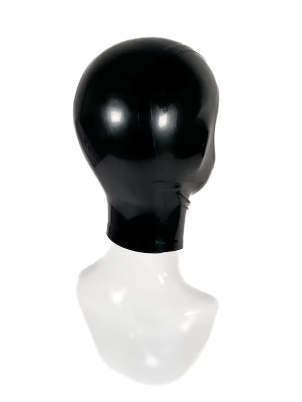 Black Open Face Latex Hood