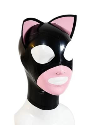 Latex Kitty Hood, High Quality Animal Hood