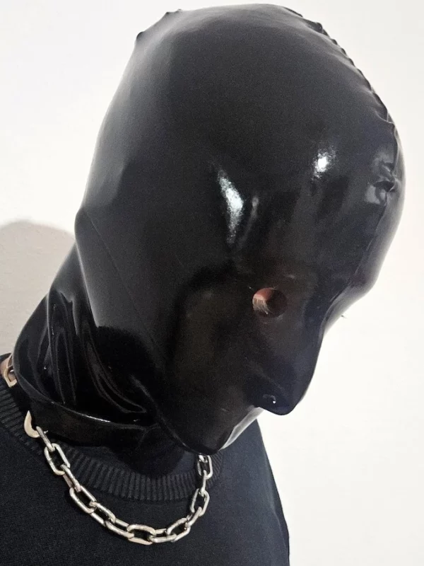 Latex Maske schwarz Vollgesicht Fetisch