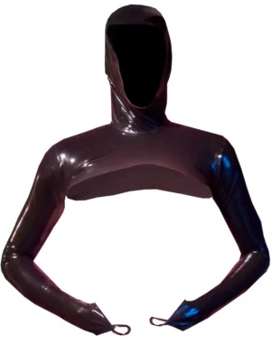 Latex Mens Hooded Bolero