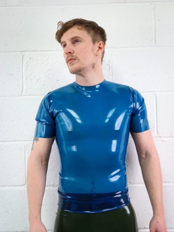 New Sample Mens Latex T Shirt