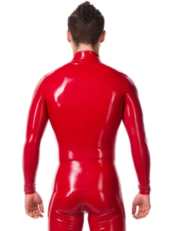 Mens Dante Long Sleeve Polo Latex Shirt