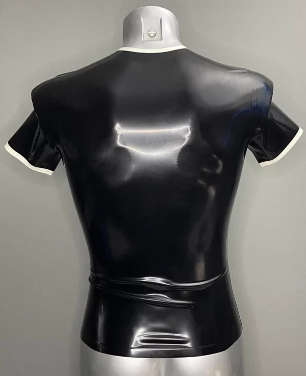 Black Mens Latex Classic T Shirt