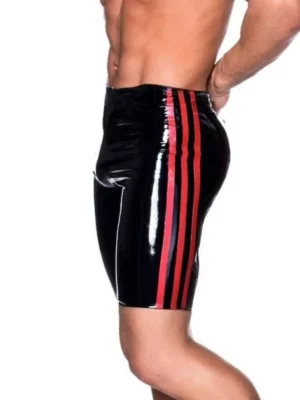 Mens Latex Cyles Black Shorts