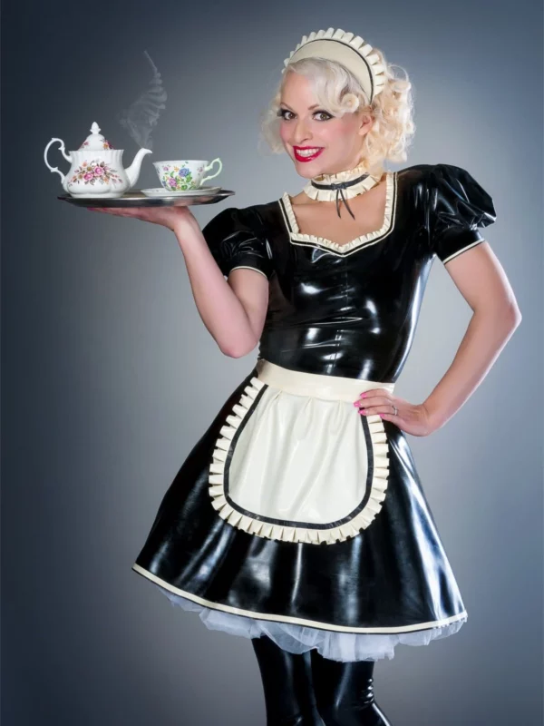 His Ruffle Latex French Maid Set