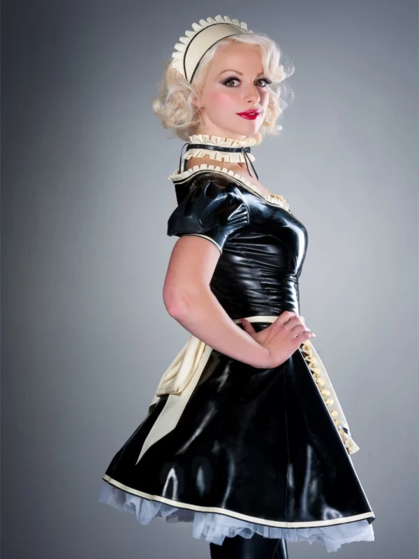 His Ruffle Latex French Maid Set