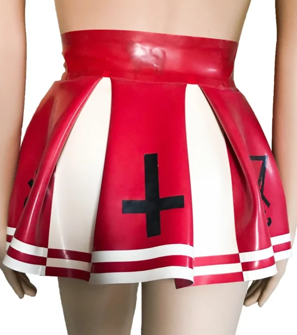 Latex Satans Cheerleader Skirt and Top