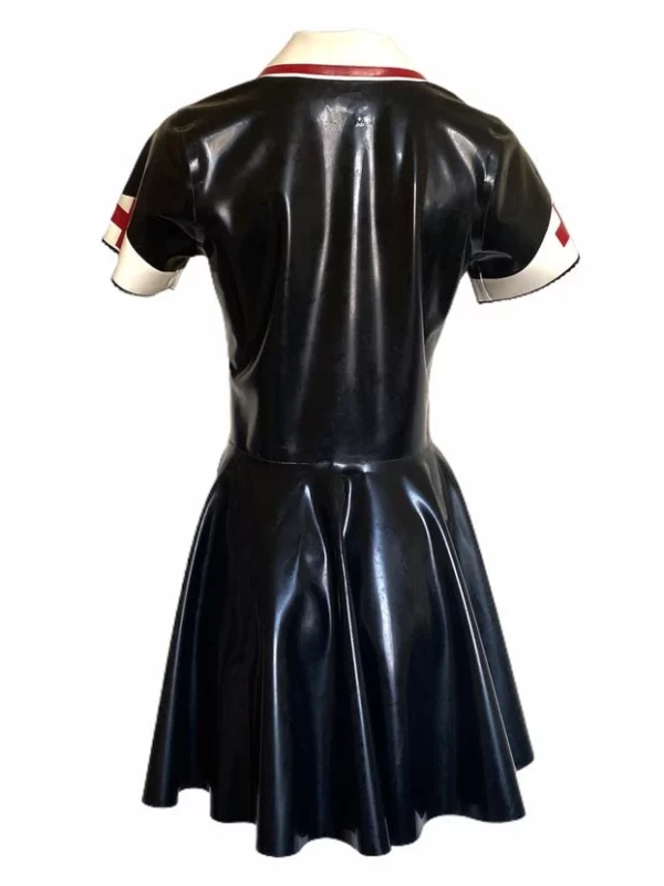 Latex Nurse Dress with Circle Skirt