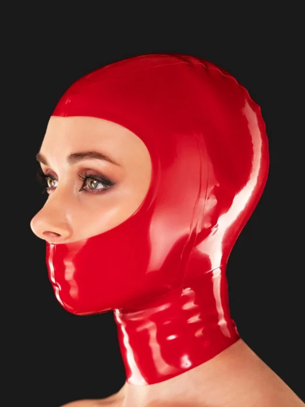 Closed mouth latex mask